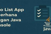 Todolist Java Console